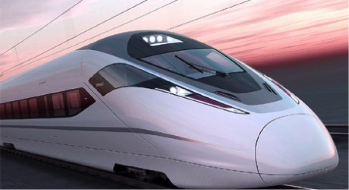 image high speed rail very fast train